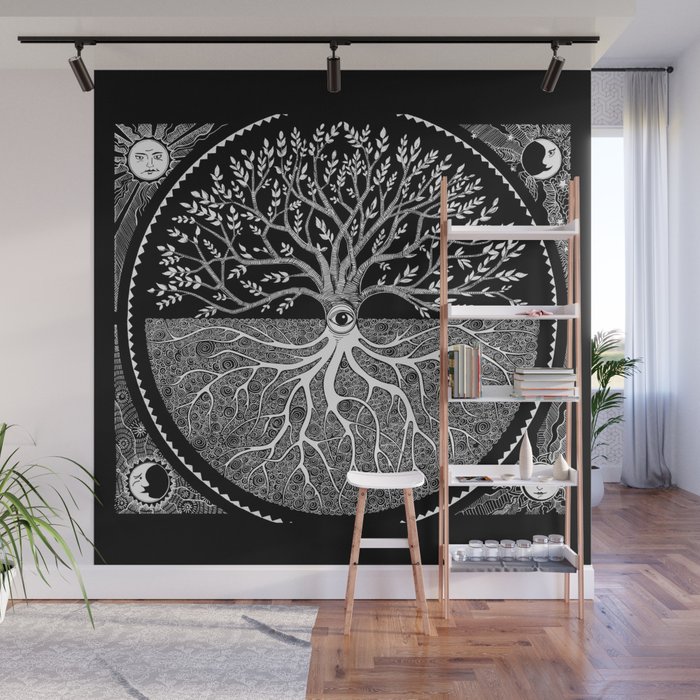 druid tree of life wall murals