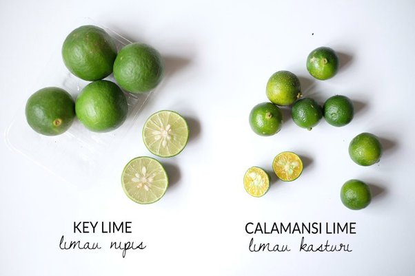 key lime and calamansi limes